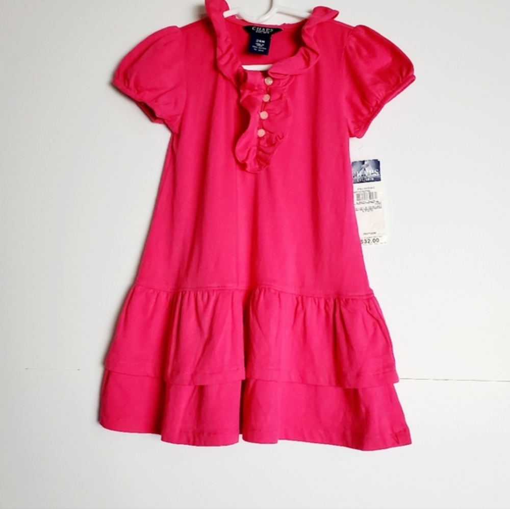 Chaps Brand Toddler girl pink dress size:24 months.